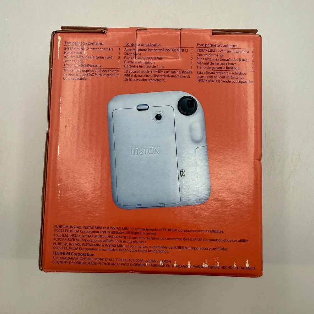 Fujifilm Instax Mini 12 Instant Camera Pastel Blue New W047YS0
